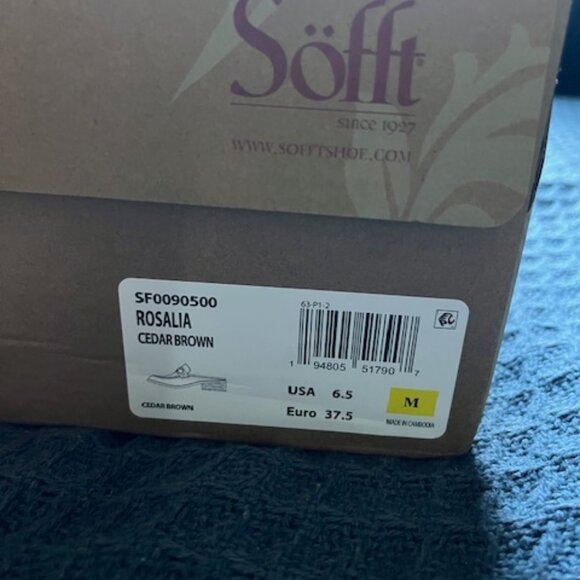 Sofft Rosalia Leather Mule – Cedar Brown - Women’s US 6.5- New with Box - Picture 2 of 7